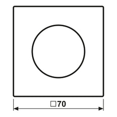 Jung LS Range Dark Rotary Dimmer Cover - AL1740D