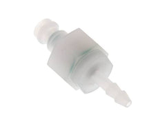 PVDF DN 5 Coupling Plug 4 mm Hose Pillar Double Shut-Off