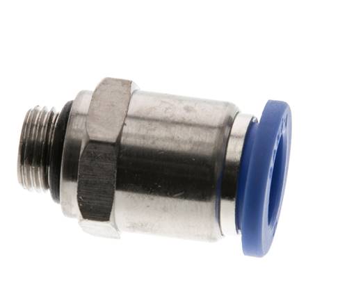 10mm x G1/8'' Push-in Fitting with Male Threads Brass/PA 66 NBR [2 Pieces]