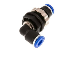 6mm 90deg Elbow Push-in Fitting PA 66 NBR Bulkhead [2 Pieces]