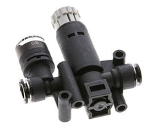Pneumatic Pressure Regulator 6mm with Pressure Gauge