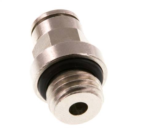 6mm x M 12 x 1.5 Push-in Fitting with Male Threads Brass NBR [2 Pieces]