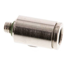 6mm x M 5 Push-in Fitting with Male Threads Brass FKM [2 Pieces]