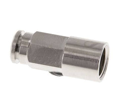 5mm x G1/8'' Push-in Fitting with Female Threads Brass NBR [2 Pieces]