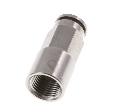 5mm x G1/8'' Push-in Fitting with Female Threads Brass NBR [2 Pieces]