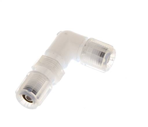 6x4mm & PFA Elbow Compression Fitting with Female Threads Bulkhead 10 bar