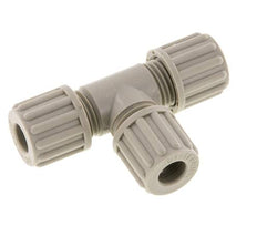 8x6mm PP T-Shape Tee Compression Fitting 10 bar