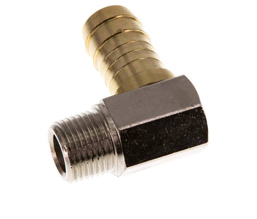 19 mm (3/4'') & R1/2'' Brass Elbow Hose Barb with Male Threads