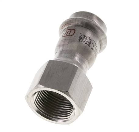 Press Fitting - 22mm Female & Rp 3/4'' Female - Stainless Steel