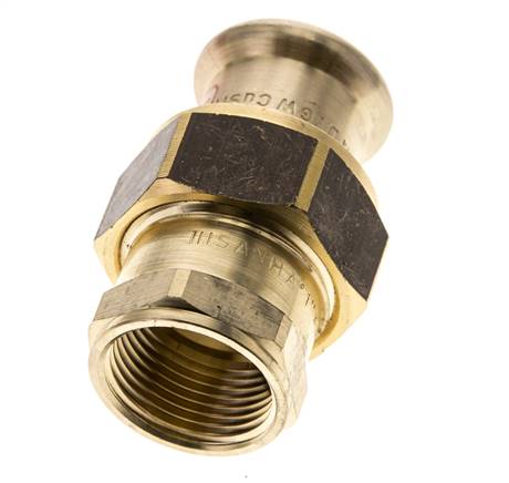 Union Press Fitting - 22mm Female & Rp 3/4'' Female - Copper alloy Flat Sealing