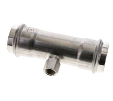 Tee Press Fitting - 54mm Female & Rp 1/2'' Female - Stainless Steel