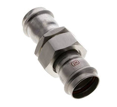 Union Press Fitting - 35mm Female - Stainless Steel Flat Sealing