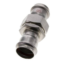 Union Press Fitting - 35mm Female - Stainless Steel Flat Sealing