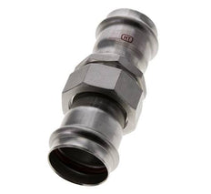 Union Press Fitting - 42mm Female - Stainless Steel Flat Sealing