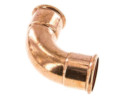 90deg Elbow Press Fitting - 54mm Female - Copper alloy
