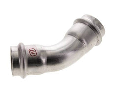 45deg Elbow Press Fitting - 28mm Female - Stainless Steel