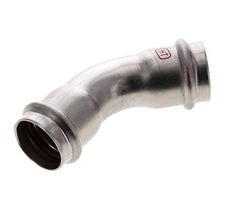 45deg Elbow Press Fitting - 28mm Female - Stainless Steel