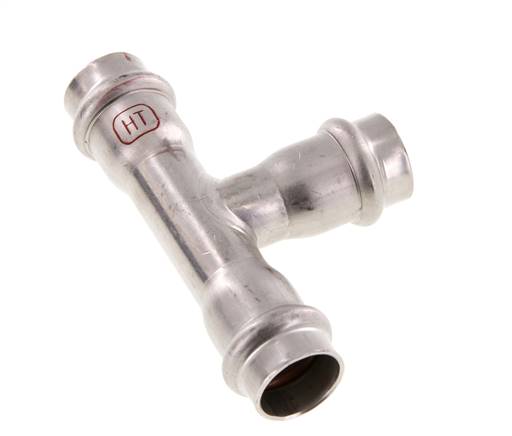 Tee Press Fitting - 18mm Female - Stainless Steel
