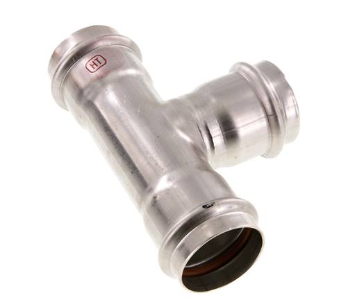 Tee Press Fitting - 42mm Female - Stainless Steel