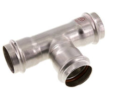 Tee Press Fitting - 42mm Female - Stainless Steel