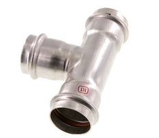 Tee Press Fitting - 42mm Female - Stainless Steel