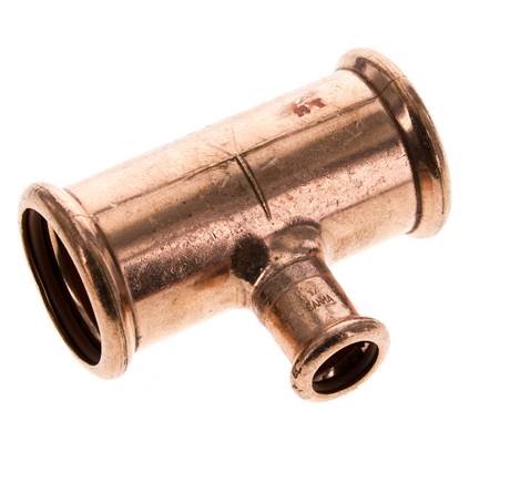 T-Pressfitting - 15mm Innengewinde & 35mm - Kupferlegierung