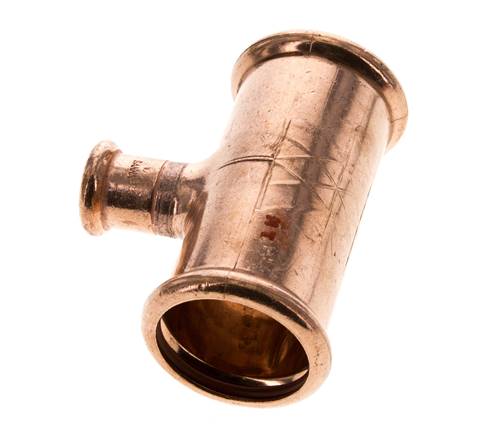 T-Pressfitting - 15mm Innengewinde & 35mm - Kupferlegierung