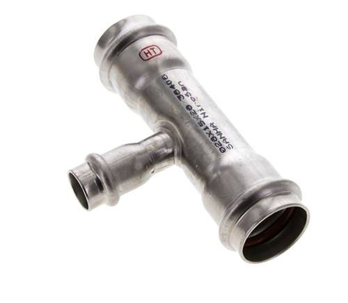 T-Pressfitting - 15mm Innengewinde & 28mm - Edelstahl