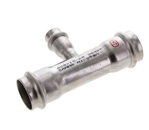 T-Pressfitting - 15mm Innengewinde & 28mm - Edelstahl