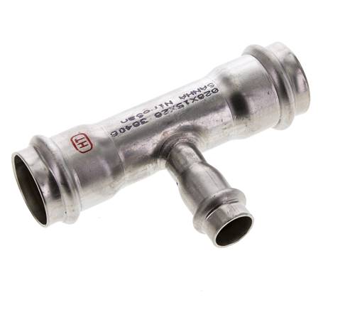 T-Pressfitting - 15mm Innengewinde & 28mm - Edelstahl