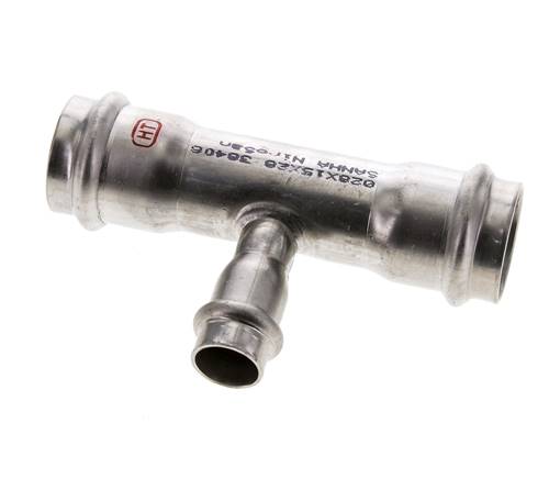 T-Pressfitting - 15mm Innengewinde & 28mm - Edelstahl