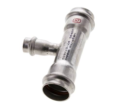 T-Pressfitting - 15mm Innengewinde & 28mm - Edelstahl