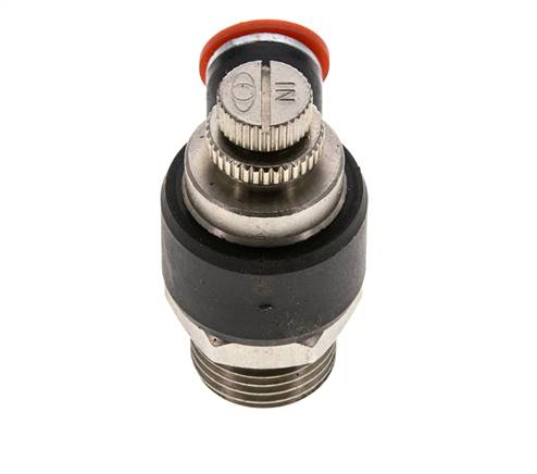 Flow Control Silencer Meter-In Elbow 10 mm - G1/2'' Brass/PA 66