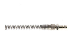Nickel-plated Brass DN 5 Air Coupling Plug 4x6 mm Union Nut Bend-Protect [2 Pieces]