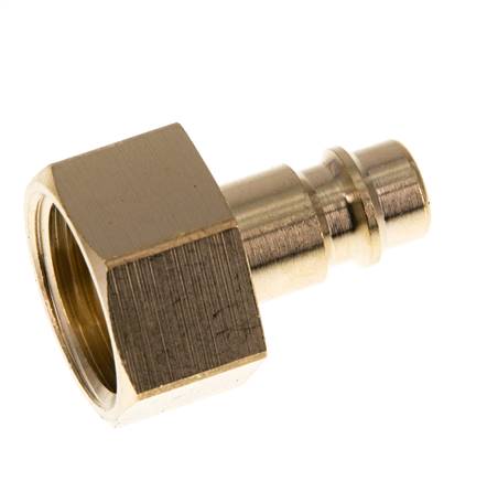 Brass DN 7.2 (Euro) Air Coupling Plug G 1/2 inch Female [2 Pieces]