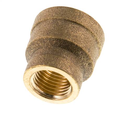 G 3/8'' x G 1/4'' Messing Rundsteckdose 16 bar [2 Stück]