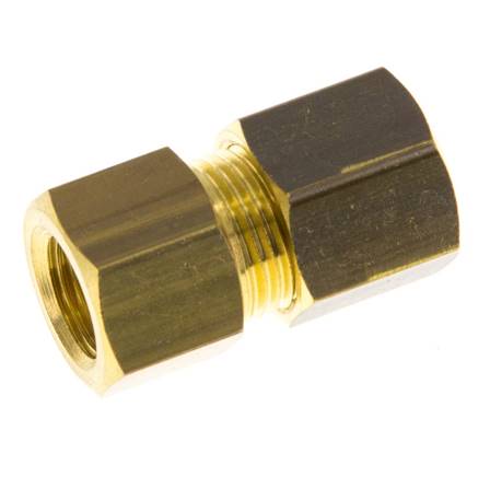 G 1/8'' x 8mm Brass Straight Compression Fitting 135 Bar DIN EN 1254-2 [2 Pieces]