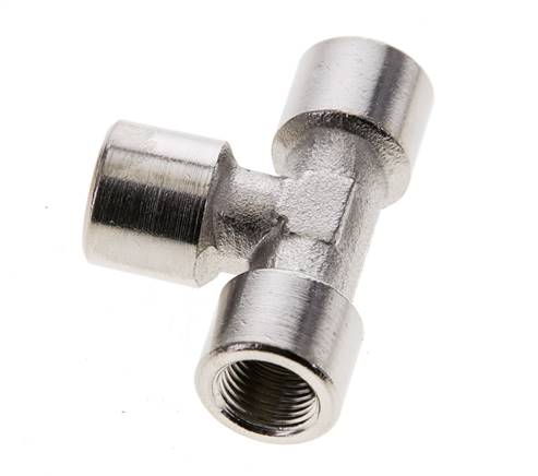 G 1/8'' Nickel plated Brass Tee 16 Bar [2 Pieces]