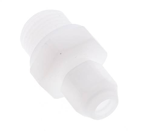 4x6mm & G3/8'' PVDF Straight Hose Fitting with Male Threads 10bar/145psi