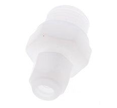 4x6mm & G3/8'' PVDF Straight Hose Fitting with Male Threads 10bar/145psi