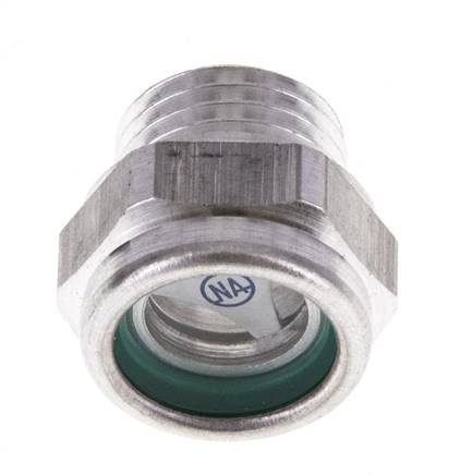 G1/4'' Ölstand-Schauglas mit Reflektor 15bar