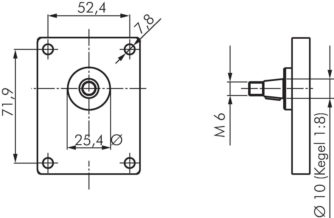 Hydraulik-Zahnradpumpe 1,2cm³ 280bar Plessey-Flansch Größe 1