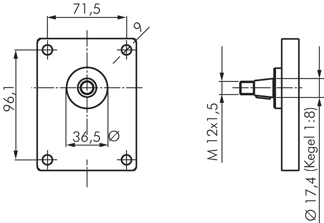 Hydraulik-Zahnradpumpe 4cm³ 250bar Plessey-Flansch Größe 2 - Rexroth