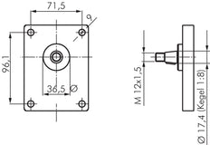Hydraulik-Zahnradpumpe 4cm³ 250bar Plessey-Flansch Größe 2 - Rexroth