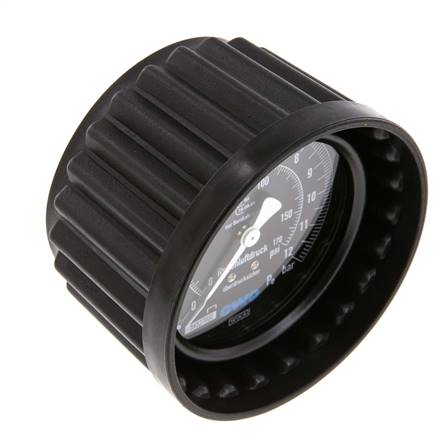Pressure Gauge 80mm 0 - 12 Bar 15.9 mm Sockets