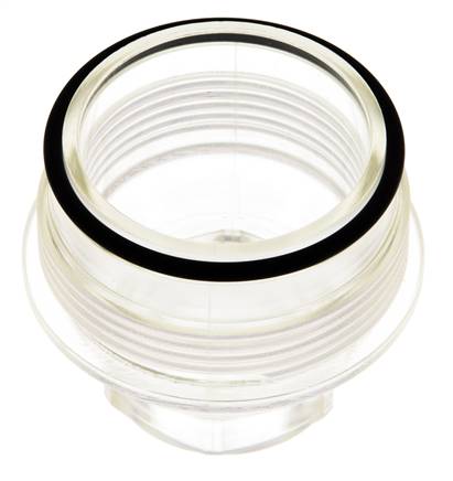 Sieve Bowl Transparent R 1/2'' and R 3/4'' Braukmann