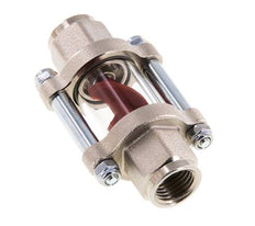 G1/4'' Messing-Strömungsanzeiger mit Flügelrad 0.6-3 l/min 25 bar