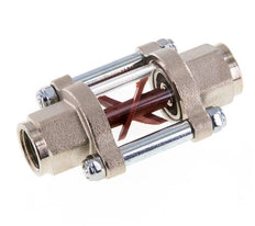G1/4'' Messing-Strömungsanzeiger mit Flügelrad 0.6-3 l/min 25 bar