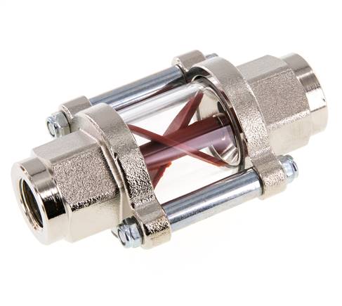 G3/8'' Messing-Strömungsanzeiger mit Flügelrad 1.1-5.5 l/min 25 bar