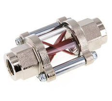 G3/8'' Messing-Strömungsanzeiger mit Flügelrad 1.1-5.5 l/min 25 bar